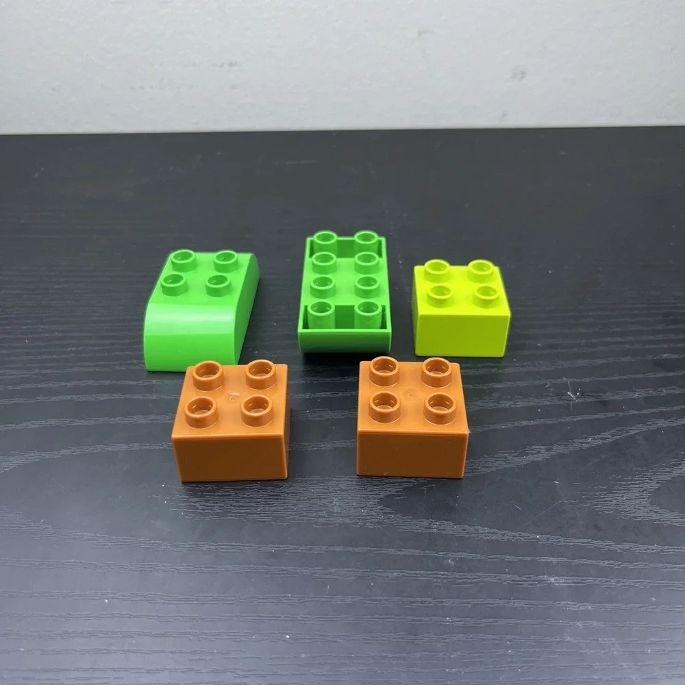 LEGO DUPLO Lot of 5 Assorted Building Pieces Random Colors & Shapes